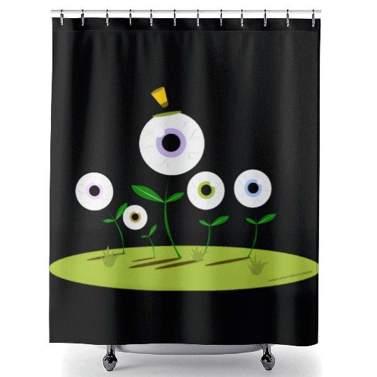 CIRCUS IN SPRING: EYES ON SPRING FLOWERS Shower Curtains