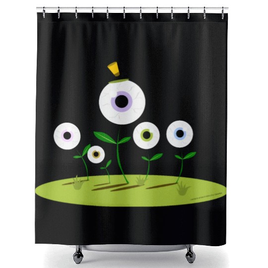 CIRCUS IN SPRING: EYES ON SPRING FLOWERS Shower Curtains