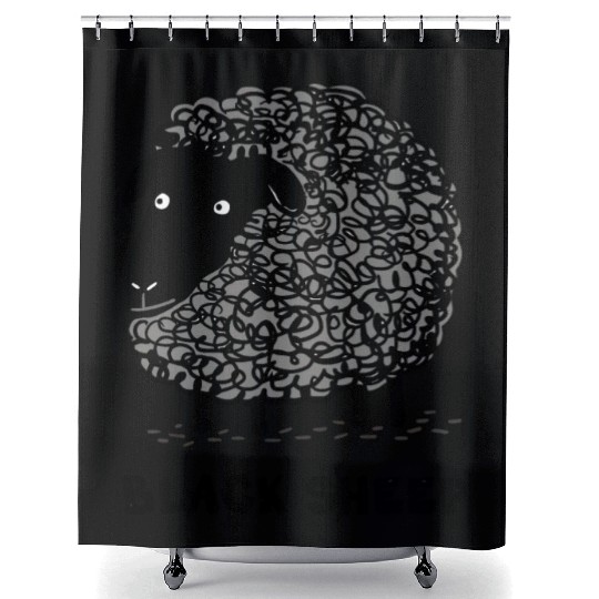 Black Sheep Shower Curtains