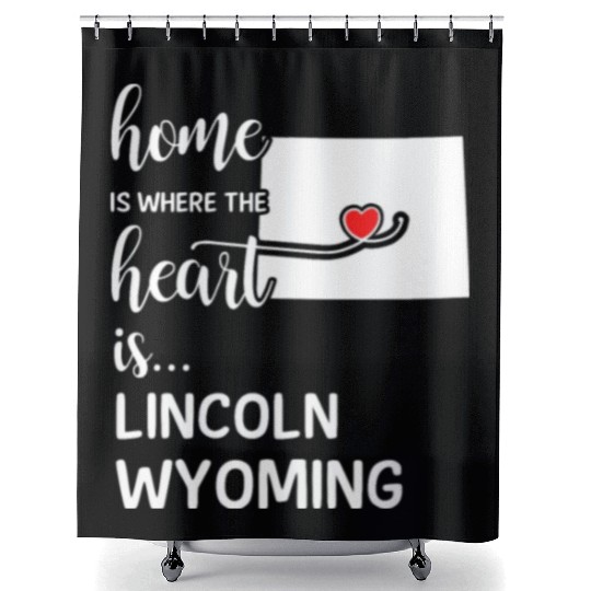 Lincoln County Wyoming Is Where My Heart IsGift Shower Curtains