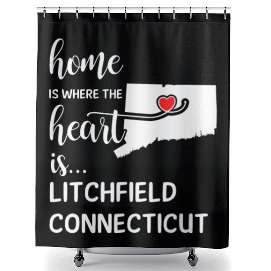 Litchfield County Connecticut Is Where My Heart Is Shower Curtains