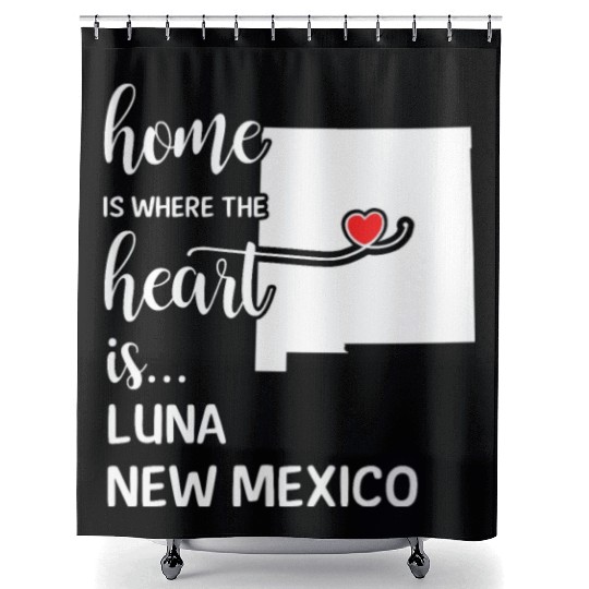 Luna County New Mexico Is Where My Heart Is Gift Shower Curtains