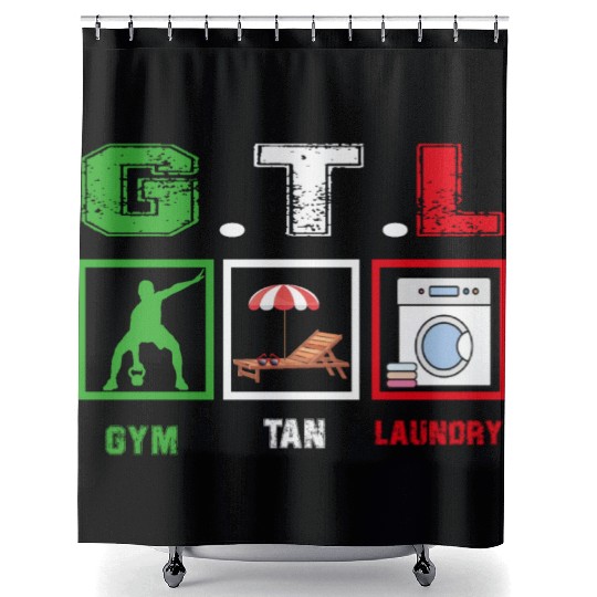 Gym Tan Laundry GTL New Italian Flag apparel Shower Curtains