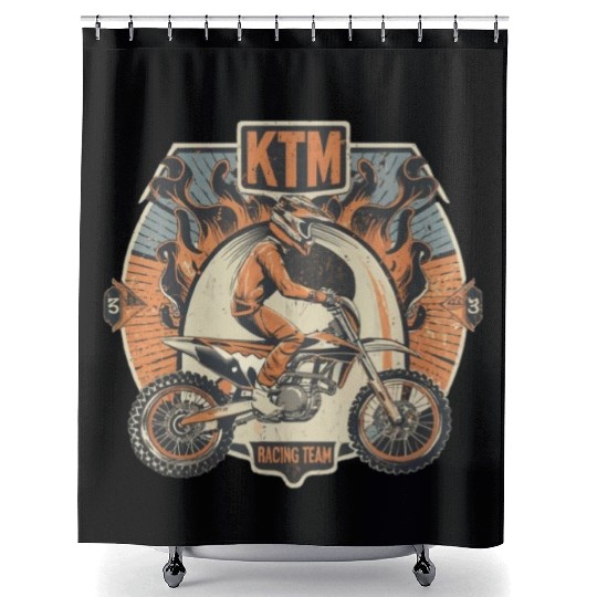 ktm racing team Shower Curtains