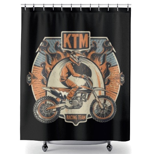 ktm racing team Shower Curtains