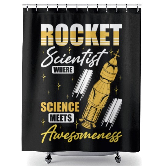 Space Engineer Rocket Scientist Awesomeness Shower Curtains