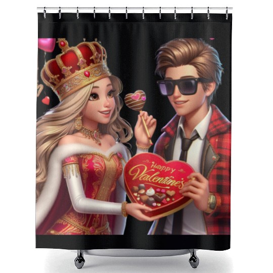 Valentines collection 2024 Princess Shower Curtains