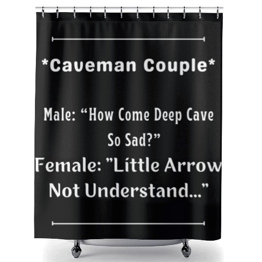 Caveman Couple Shower Curtains