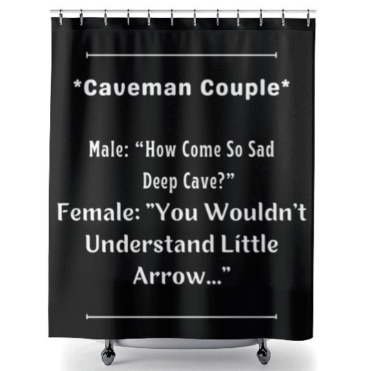 Caveman Couple Shower Curtains