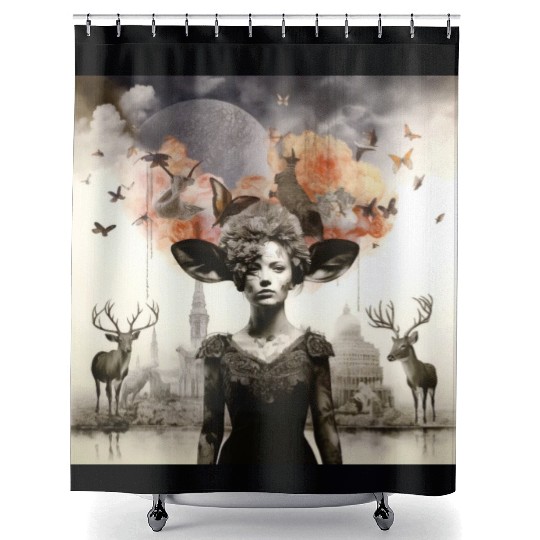 Lets go Bambi Shower Curtains