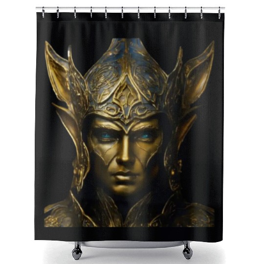 Portrait of an Ancient Monarch Shower Curtains