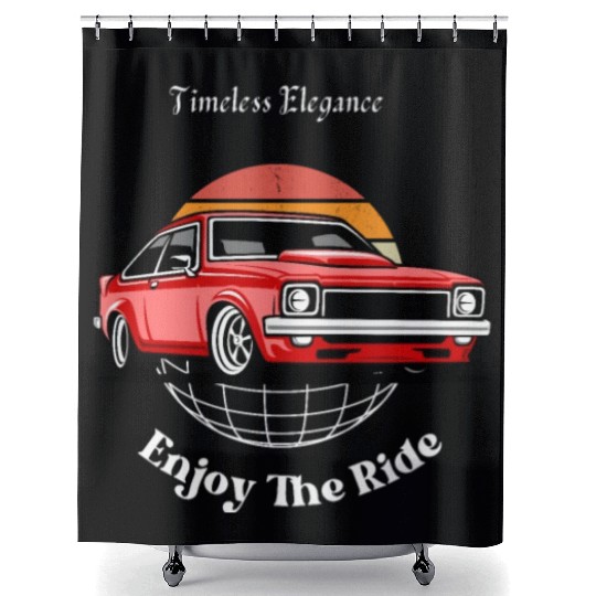 Classic car Shower Curtains