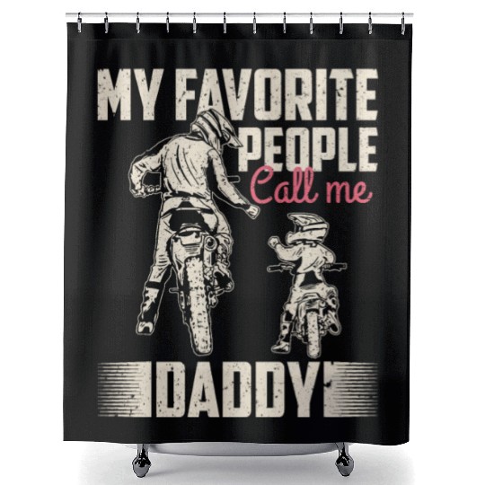 My favorite people call me daddy Vintage Shower Curtains