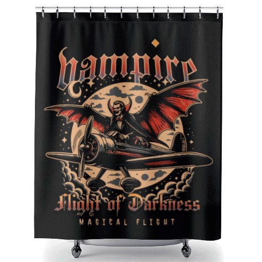 Vampire Flight of Darkness Shower Curtains