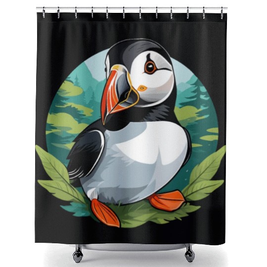 Puffin Shower Curtains