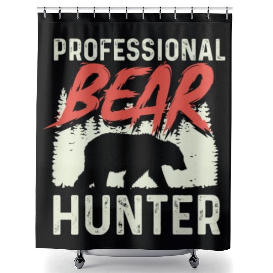 Professional Bear Hunter Hunter Gift Shower Curtains