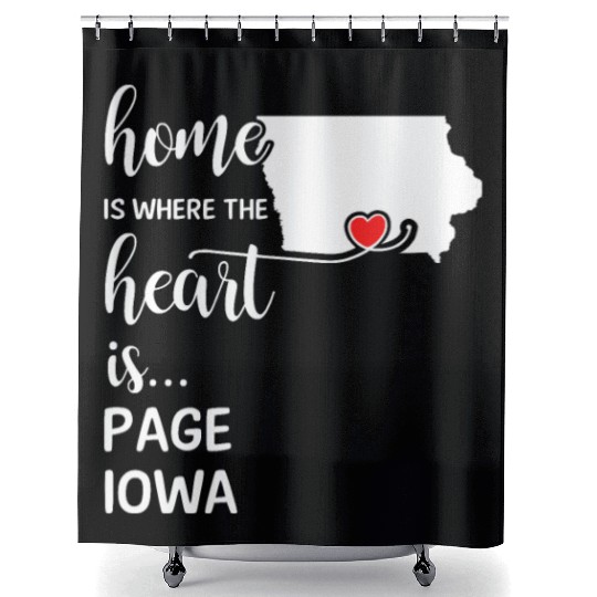 Page County Iowa Is Where My Heart Is Gift Shower Curtains