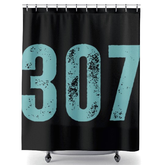 307 Area Code Wyoming Shower Curtains