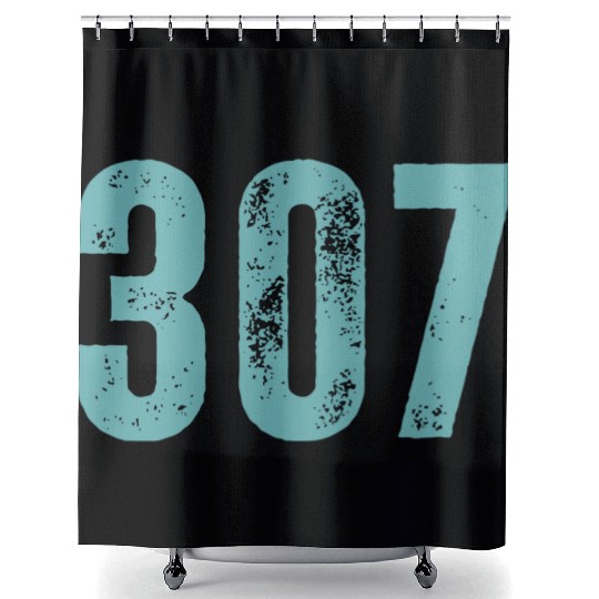 307 Area Code Wyoming Shower Curtains