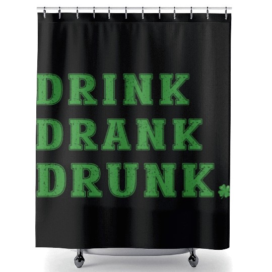Funny St. Patty's Day Drinking Shower Curtains