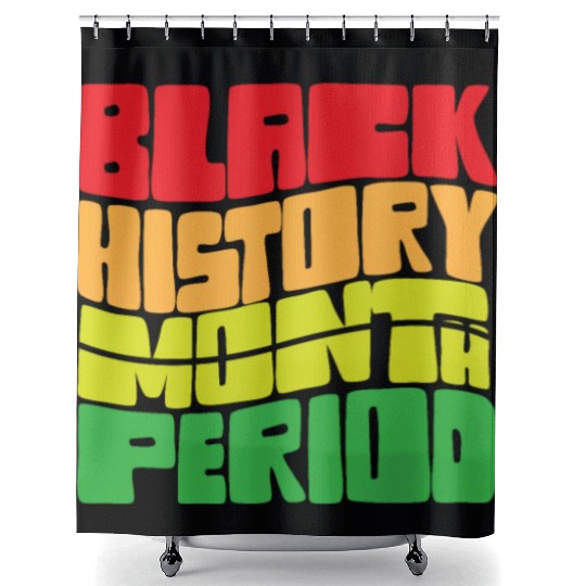 Black History Month Period African American Pride Shower Curtains