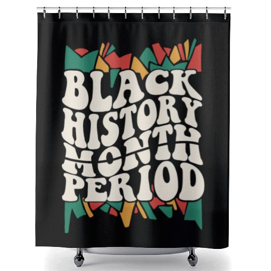 Black History Month Period African American Pride Shower Curtains