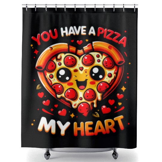 You Have a Pizza My Heart: Whimsical & Cheesy Shower Curtains