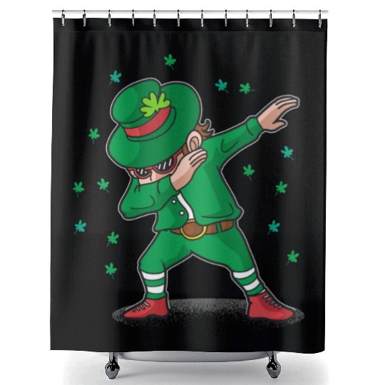 Mens Novelty Saint Patricks Shower Curtains Funny Irish