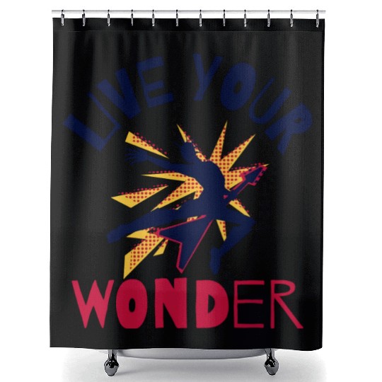 Punk: Live your wonder Shower Curtains