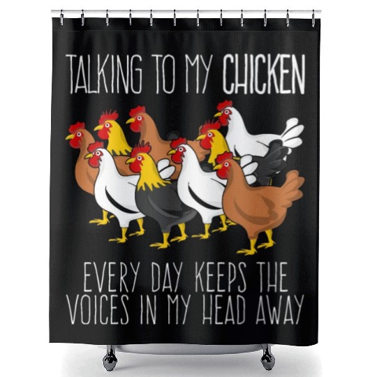 Chickens Poultry Chicken Farmer Shower Curtains