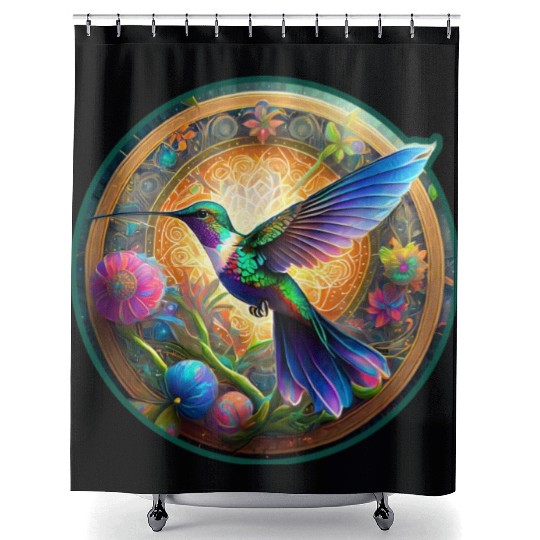 aiTee Hummingbird 01 Shower Curtains