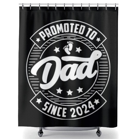 Dad 2024 Quotes for Birth of Son Daughter Shower Curtains