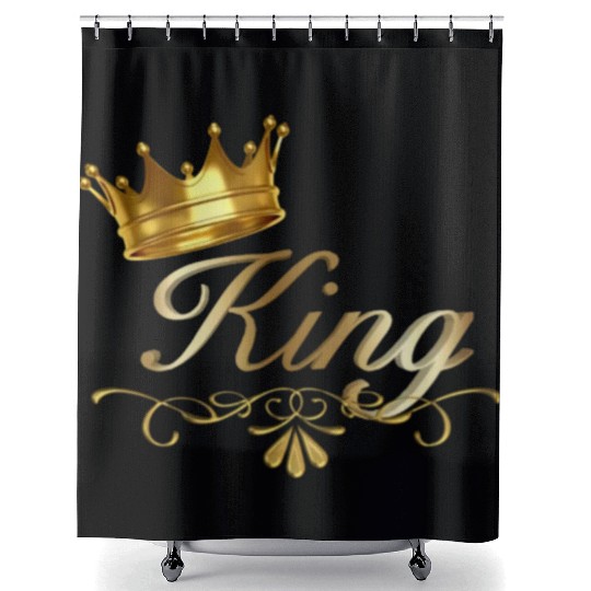 King Icon Shower Curtains