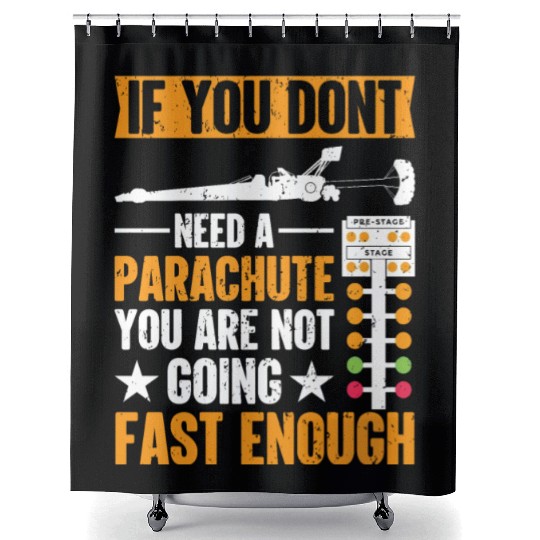 Drag Racing Funny Drag Racer Shower Curtains