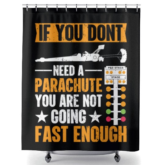 Drag Racing Funny Drag Racer Shower Curtains