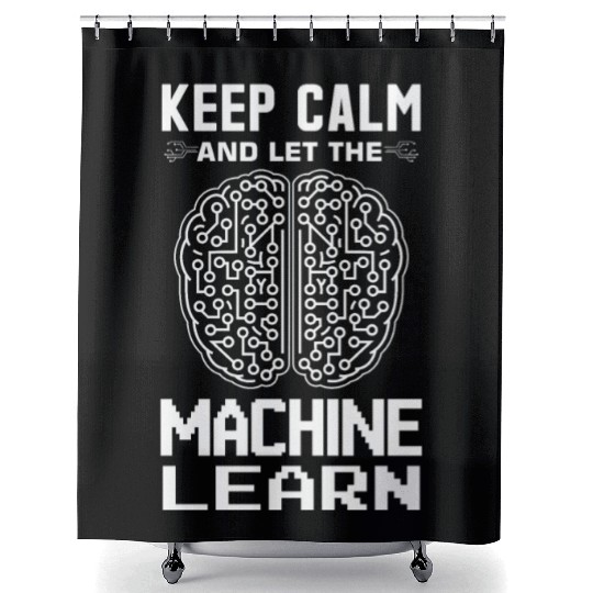 Machine Learning and AI Mastery Design Shower Curtains