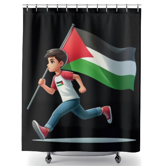 Free Palestine Shower Curtains