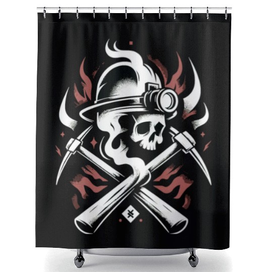 Cowboy Barn Bull Rider Rodeo Country Western Gift Shower Curtains