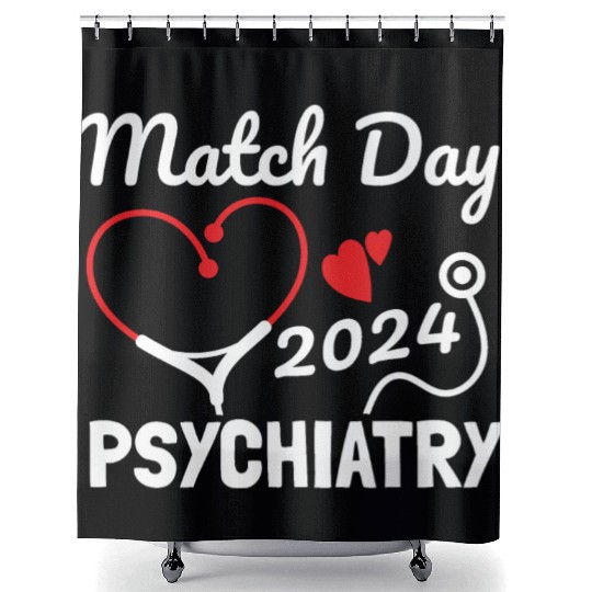 Match Day 2024 Psychology Resident Residency Shower Curtains