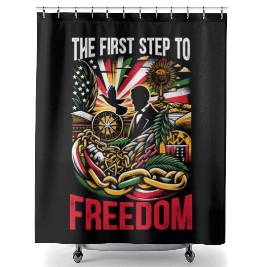 Emancipation Proclamation African Juneteenth Shower Curtains