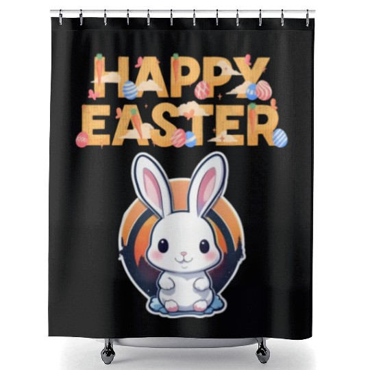 Easter sweetness: beautiful bunnies await you! Shower Curtains