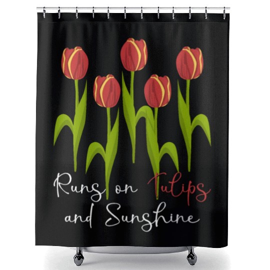 Tulips Garden Tulip Flowers Shower Curtains