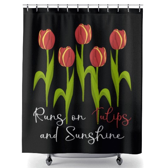 Tulips Garden Tulip Flowers Shower Curtains