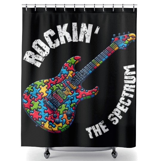 Rockin the spectrum Shower Curtains