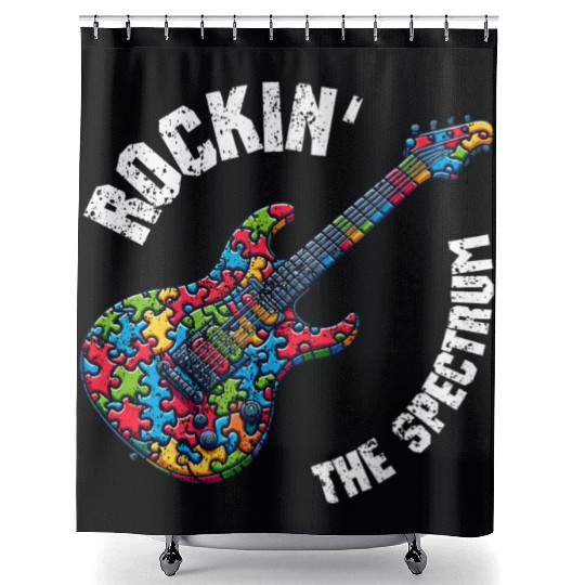 Rockin the spectrum Shower Curtains