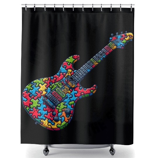 Rockin the spectrum Shower Curtains