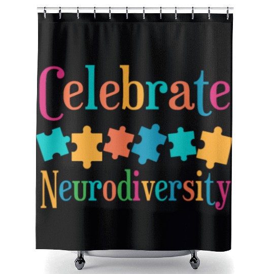 Celebrate Neurodiversity Shower Curtains