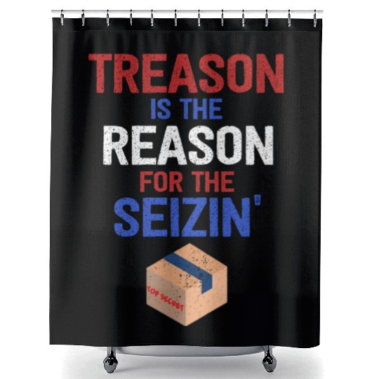 Treason is the Reason for the Seizin FBI Raid Shower Curtains
