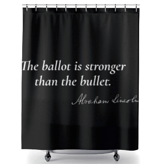 Empowering Democracy - Abraham Lincoln Shower Curtains
