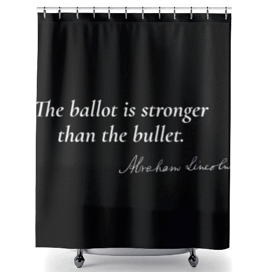 Empowering Democracy - Abraham Lincoln Shower Curtains